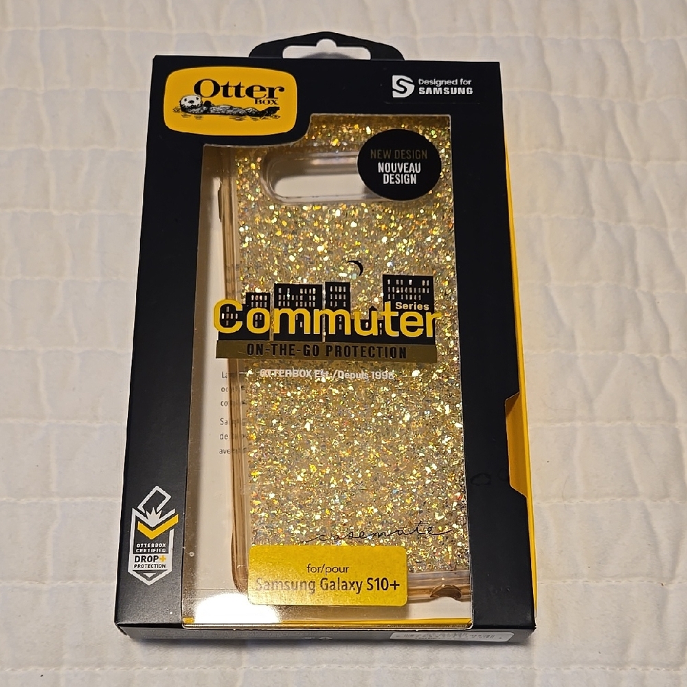 OtterBox Commuter Series Case for Samsung Galaxy S10+ - Gold Glitter